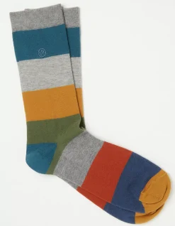 1 Pack Aidan Block Stripe Socks