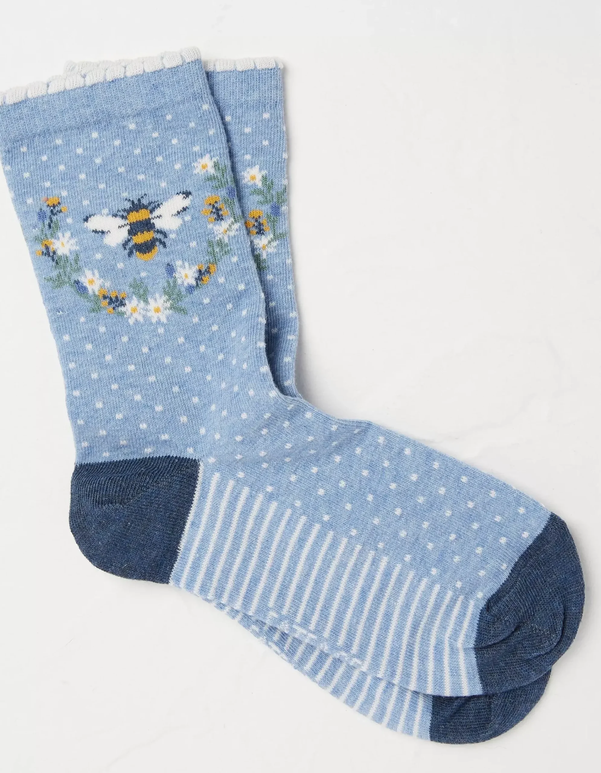 1 Pack Bee Wreath Socks