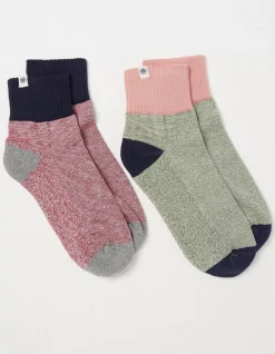 2 Pack Colourblock Outdoor Boot Socks