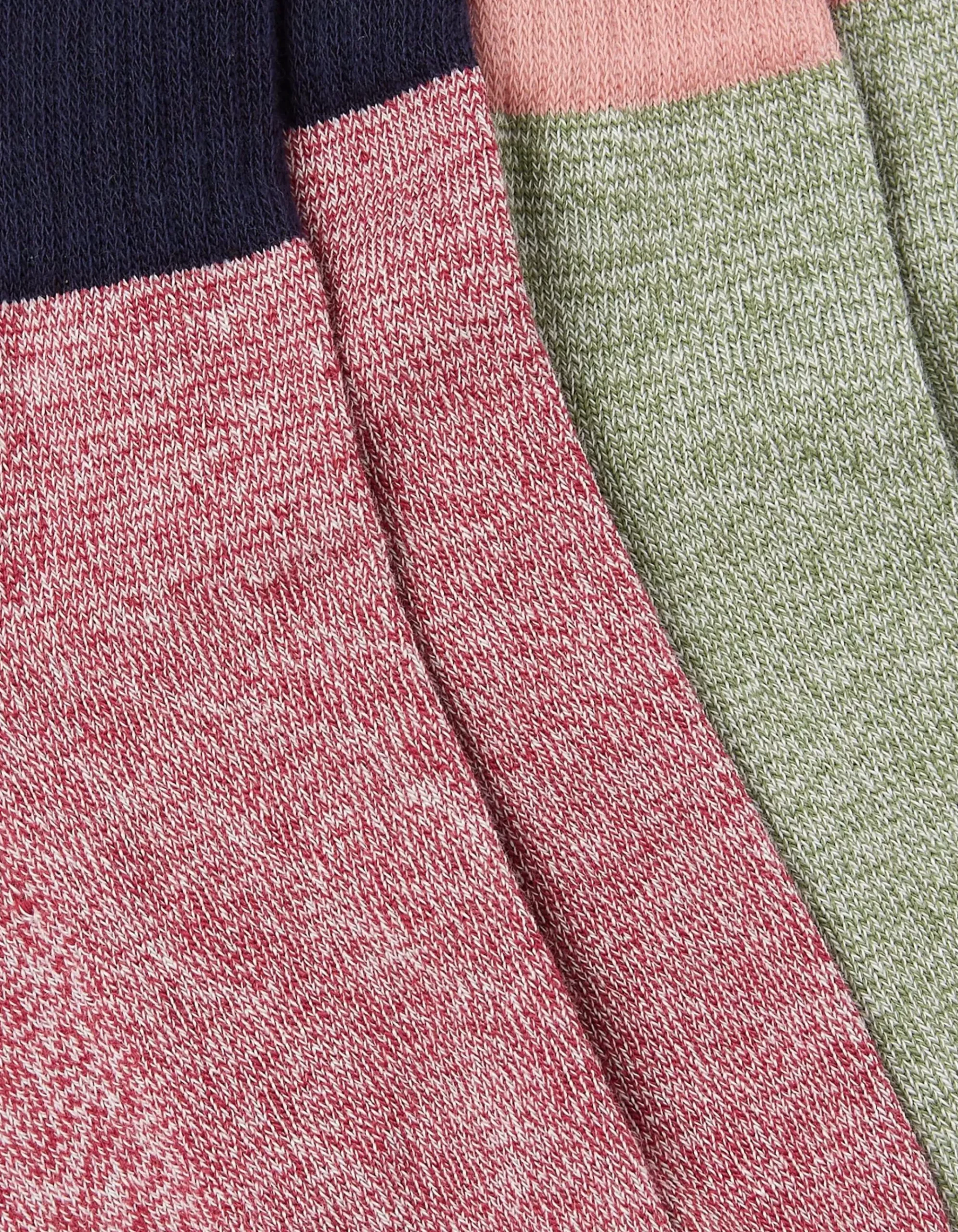 2 Pack Colourblock Outdoor Boot Socks