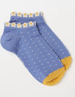 1 Pack Daisy Trim Trainer Socks