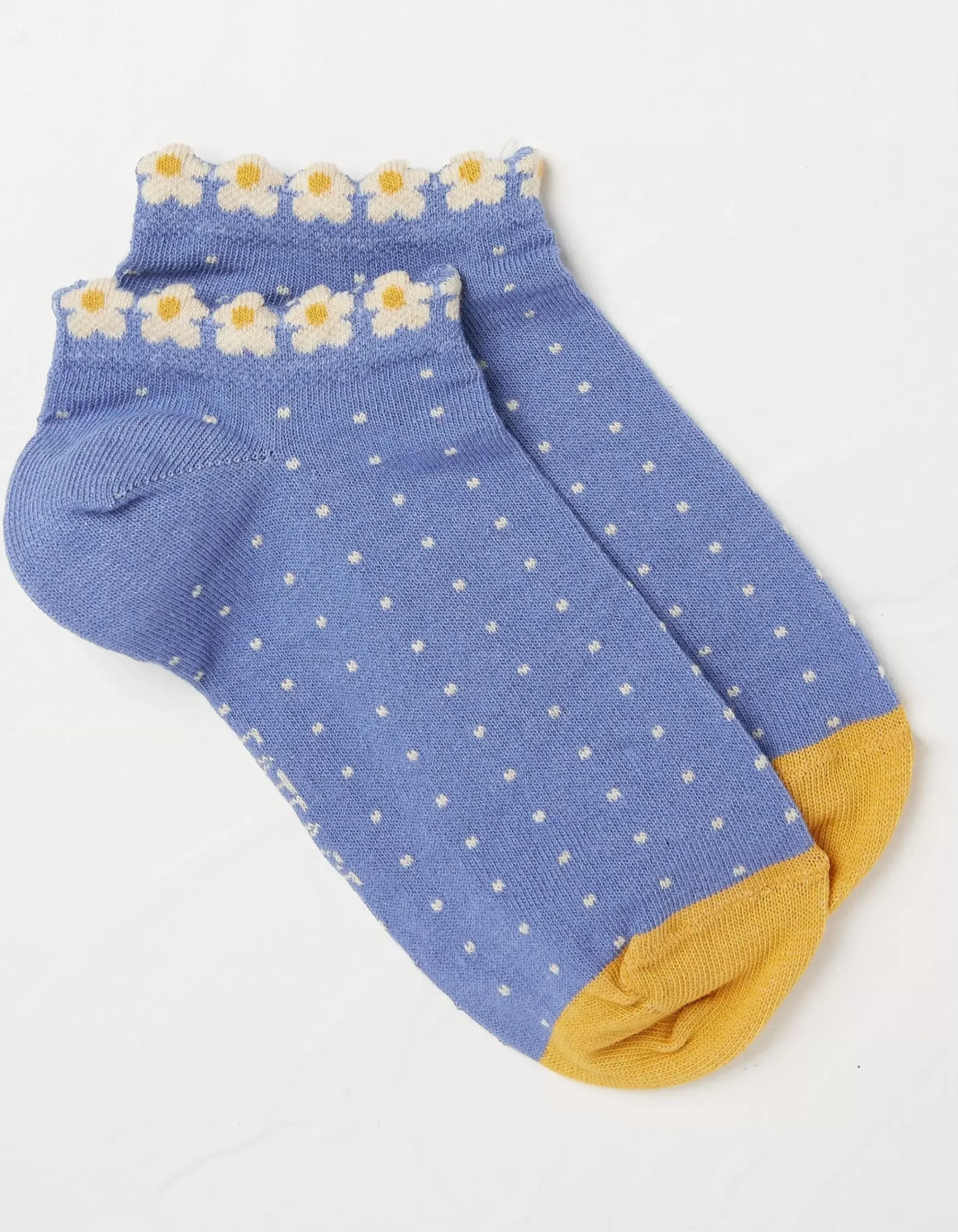 1 Pack Daisy Trim Trainer Socks