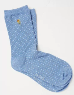 1 Pack Embroidered Sunflower Socks