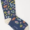 1 Pack Floral Capybara Socks