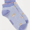 1 Pack Hedgehog Stripe Trainer Socks