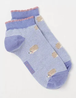 1 Pack Hedgehog Stripe Trainer Socks