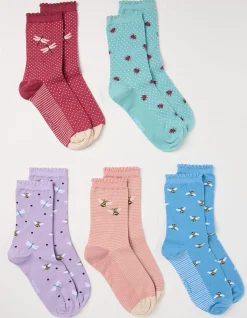 5 Pack Insect Socks