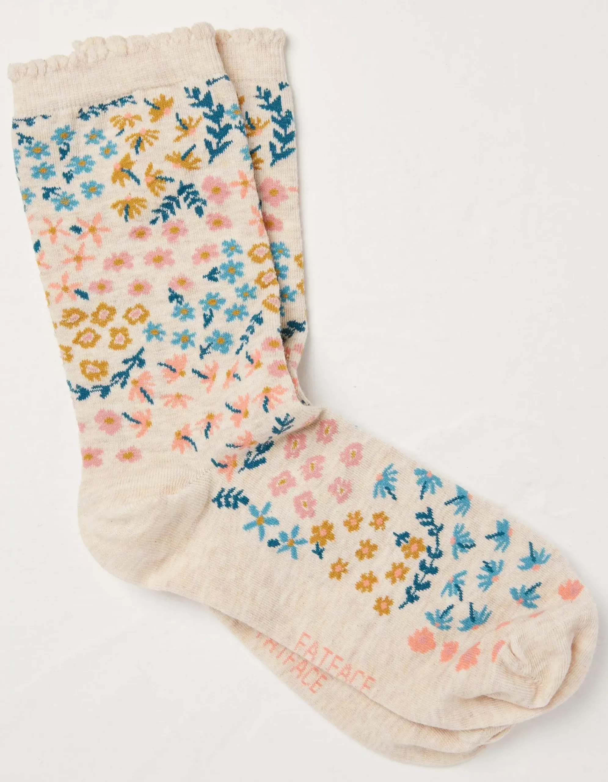 1 Pack Meadow Floral Socks