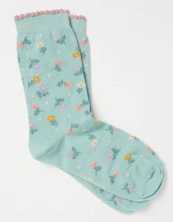 1 Pack Pretty Floral Socks