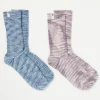 2 Pack Space Dye Boot Socks
