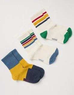 3 Pack Stripe Sport Socks