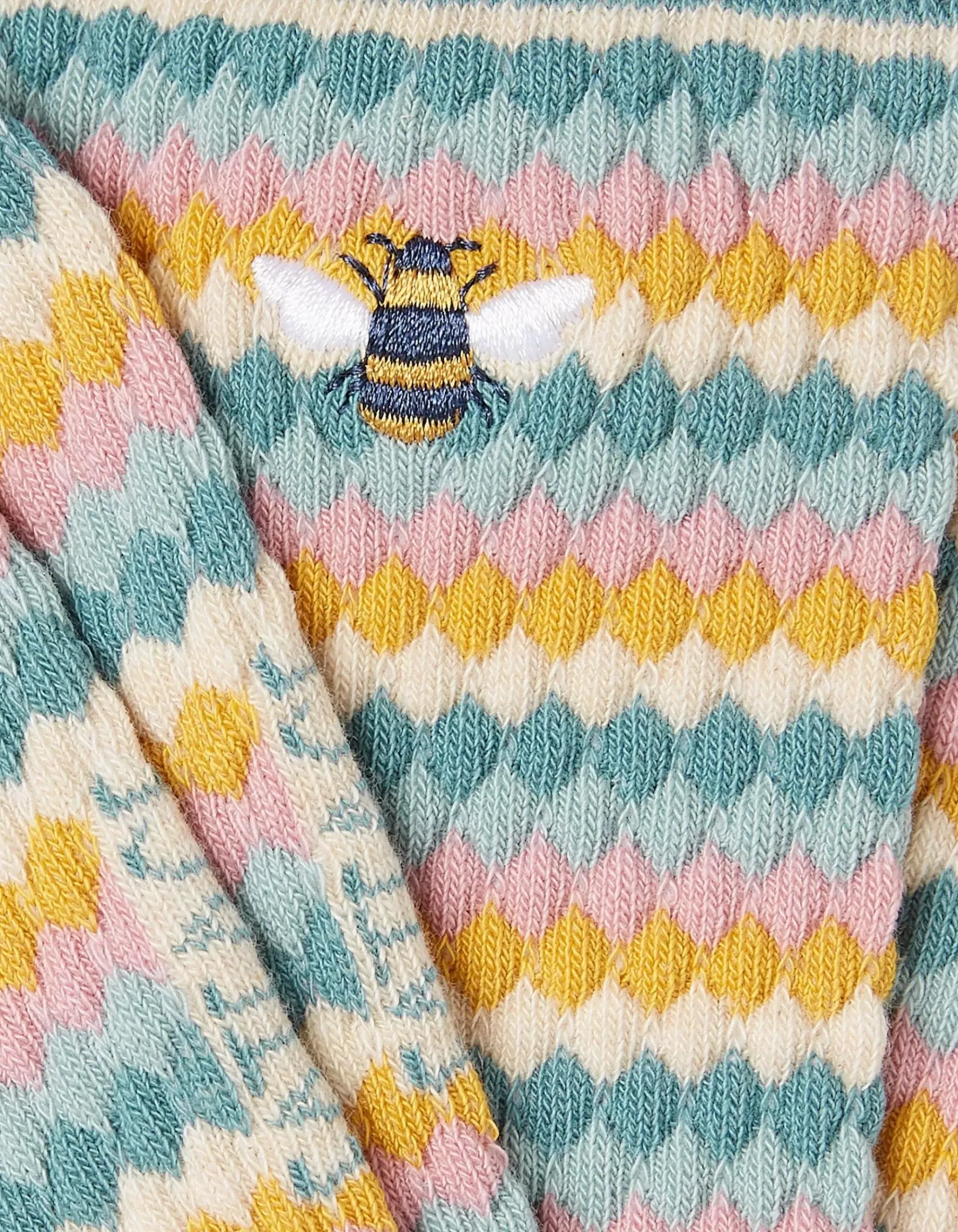 1 Pack Textured Bee Socks