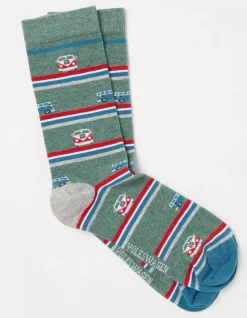 1 Pack Vw Camper Stripe Socks