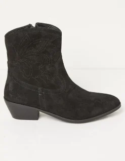 Abilene Western Embroidered Ankle Boot
