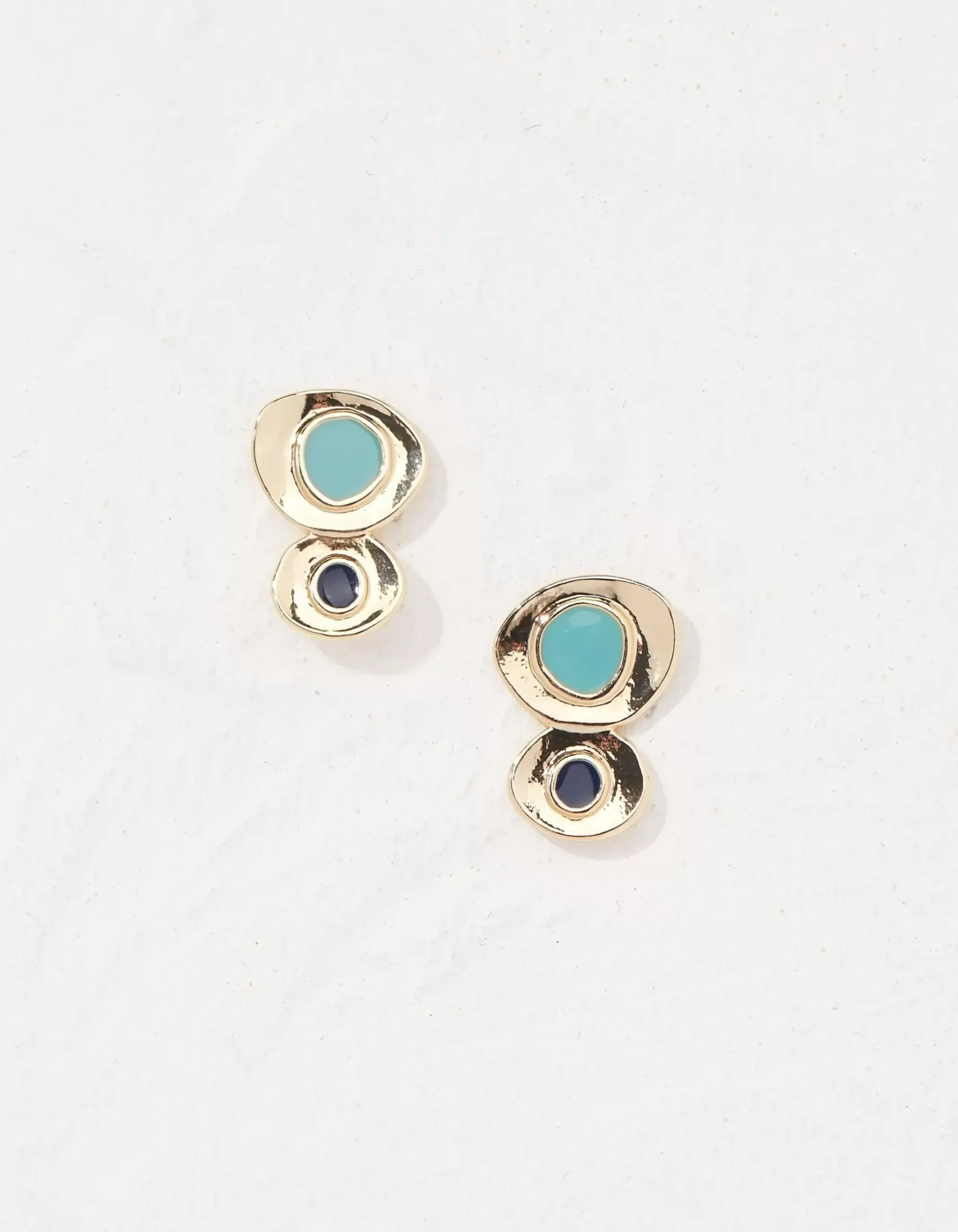 Abstract Enamel Earrings
