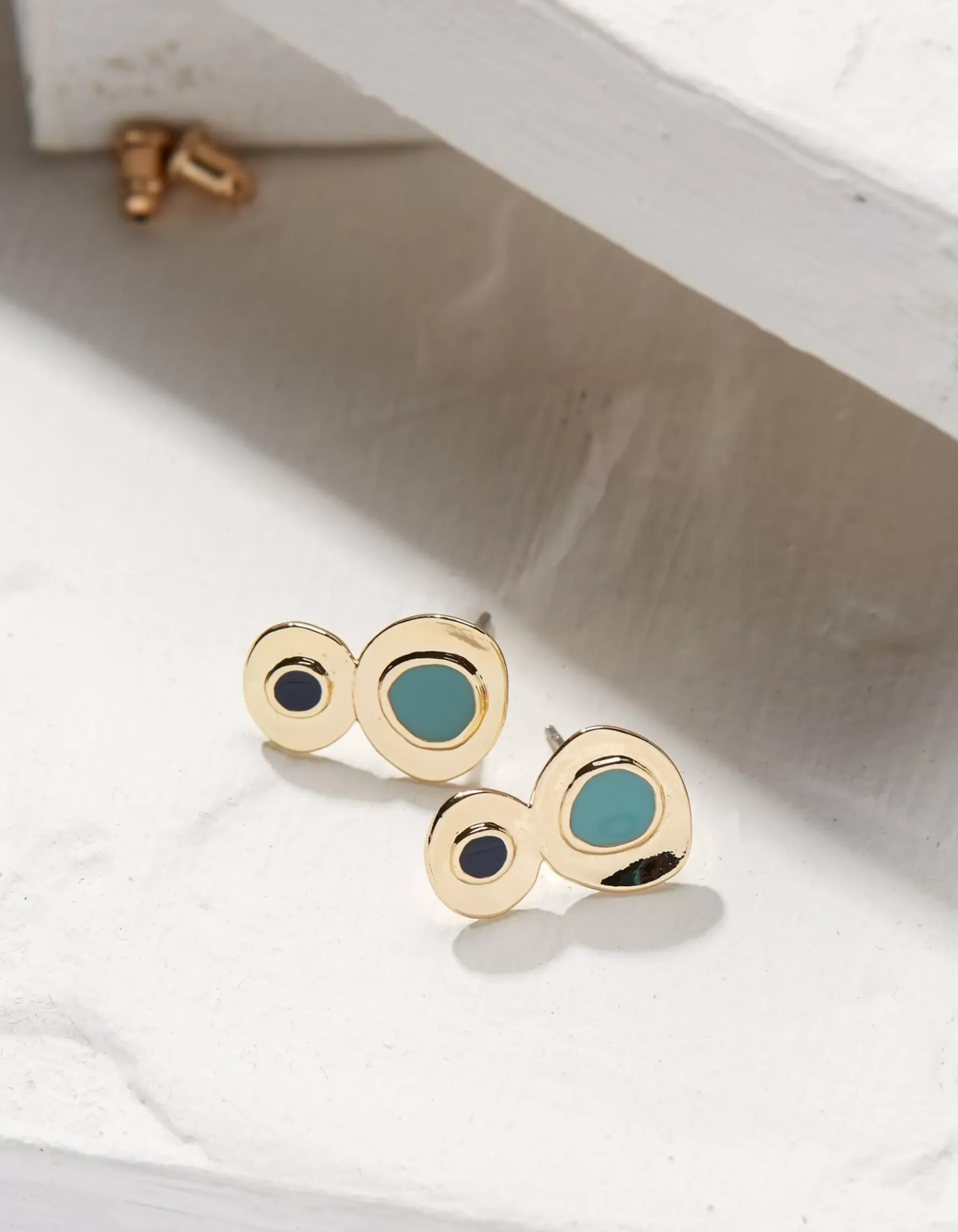 Abstract Enamel Earrings