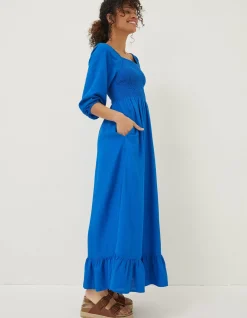 Adele Shirred Midi Dress
