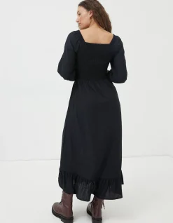 Adele Shirred Midi Dress