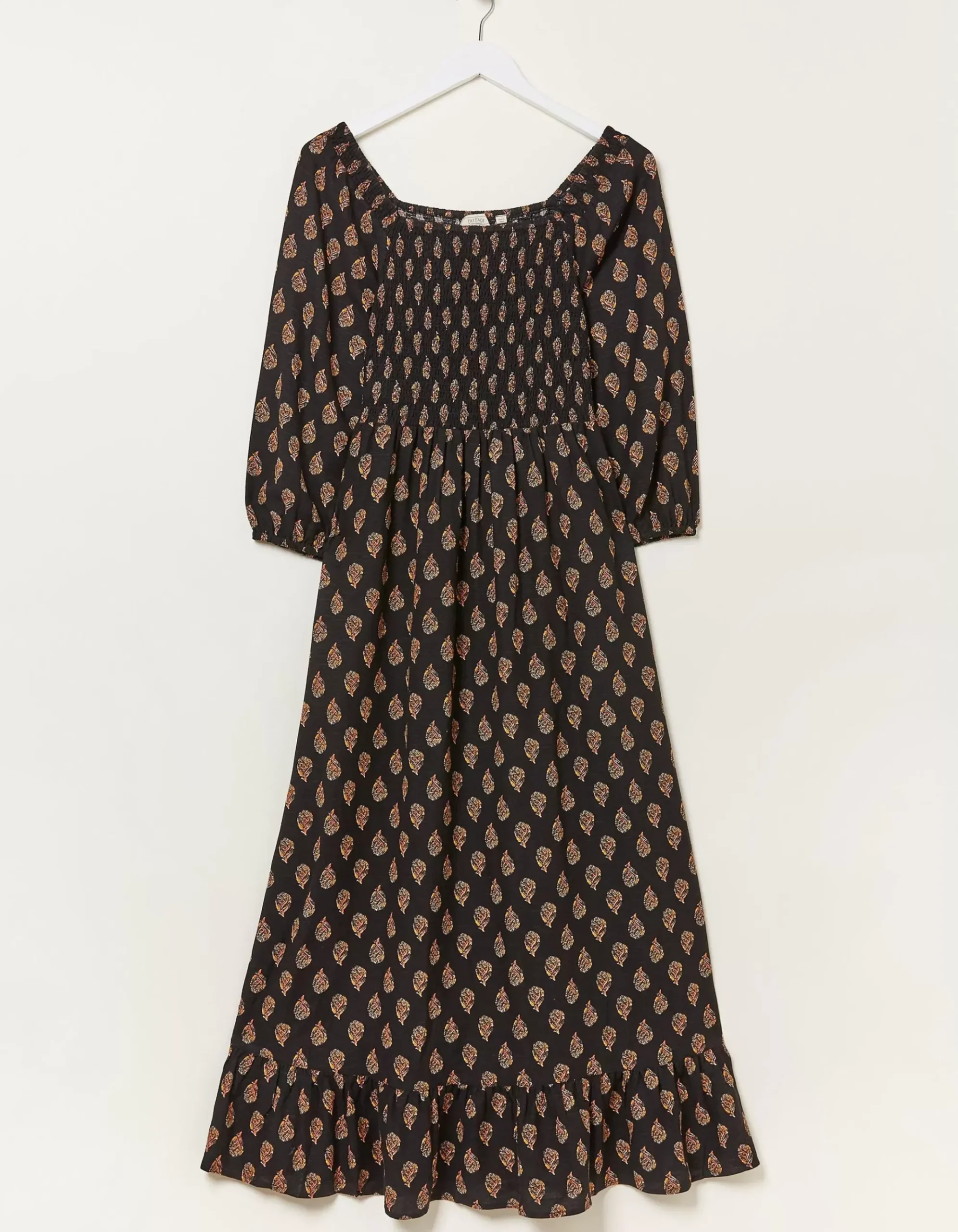 Adele Woodblock Midi Dress