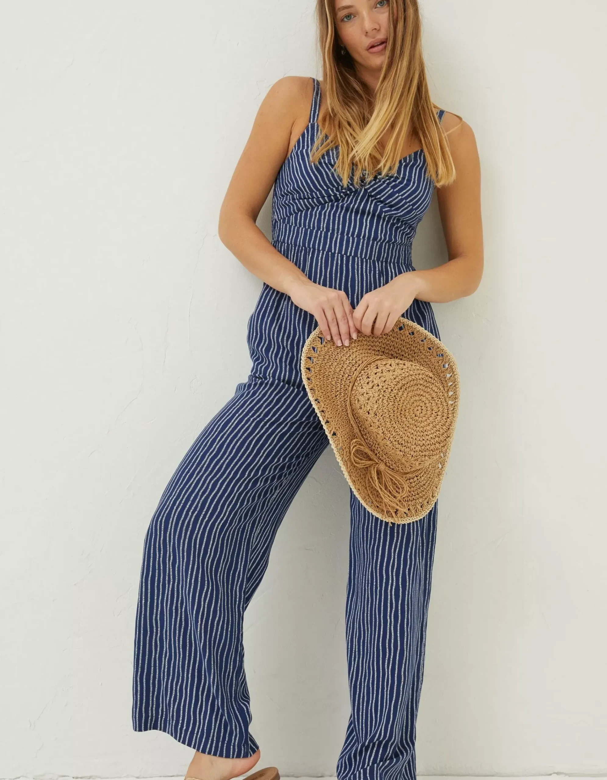 Alex Twist Stripe Jumpsuit