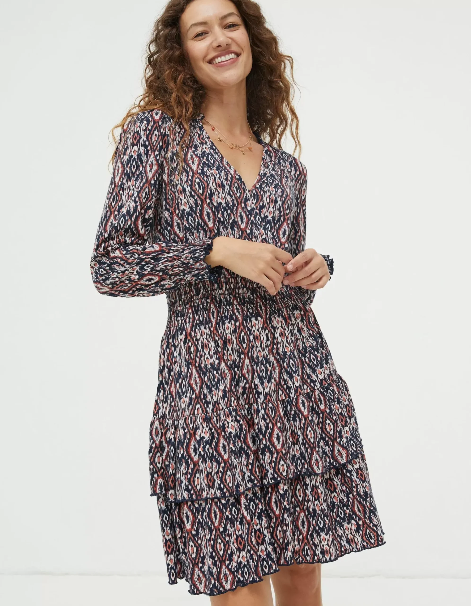 Amba Ikat Geo Dress