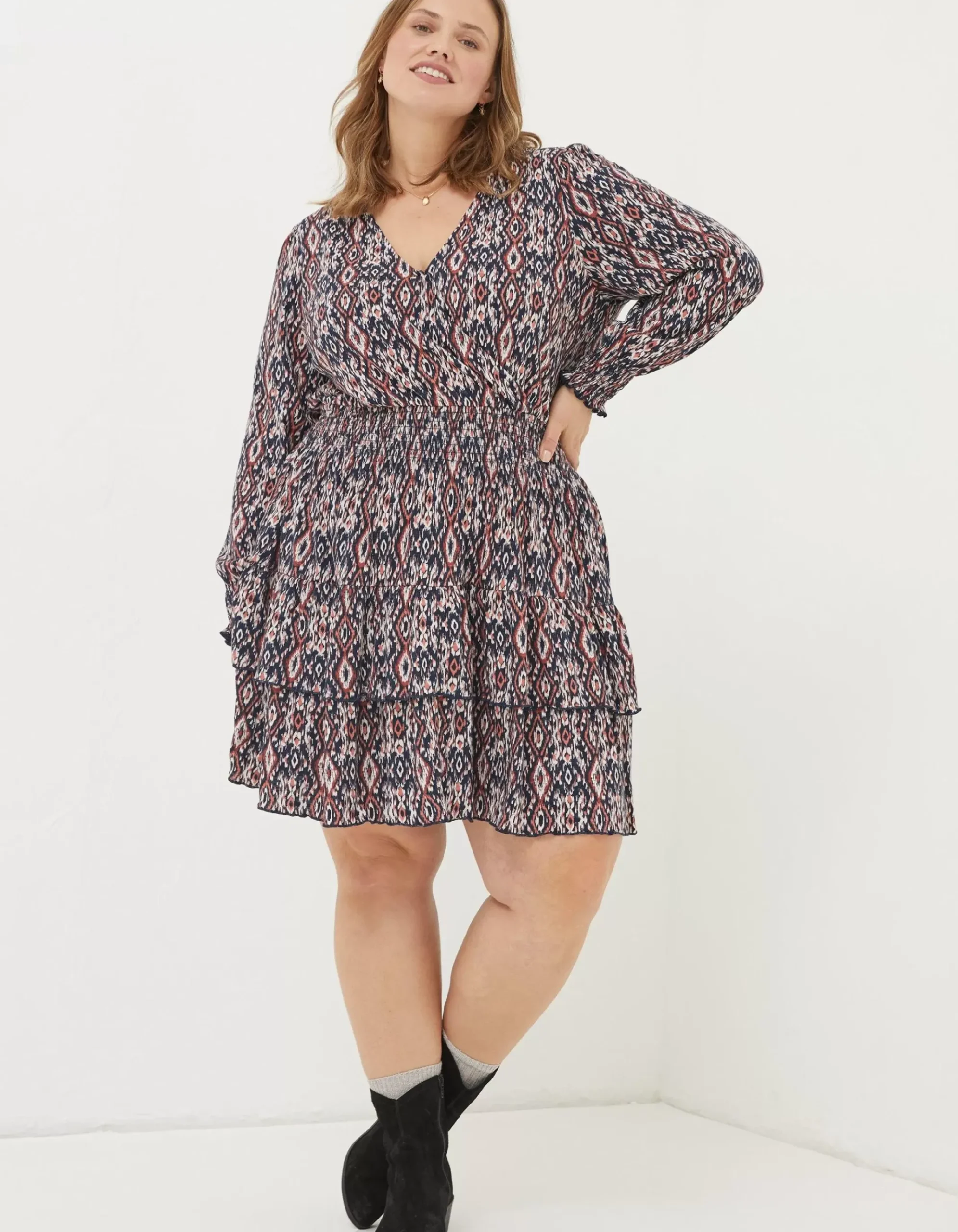 Amba Ikat Geo Dress
