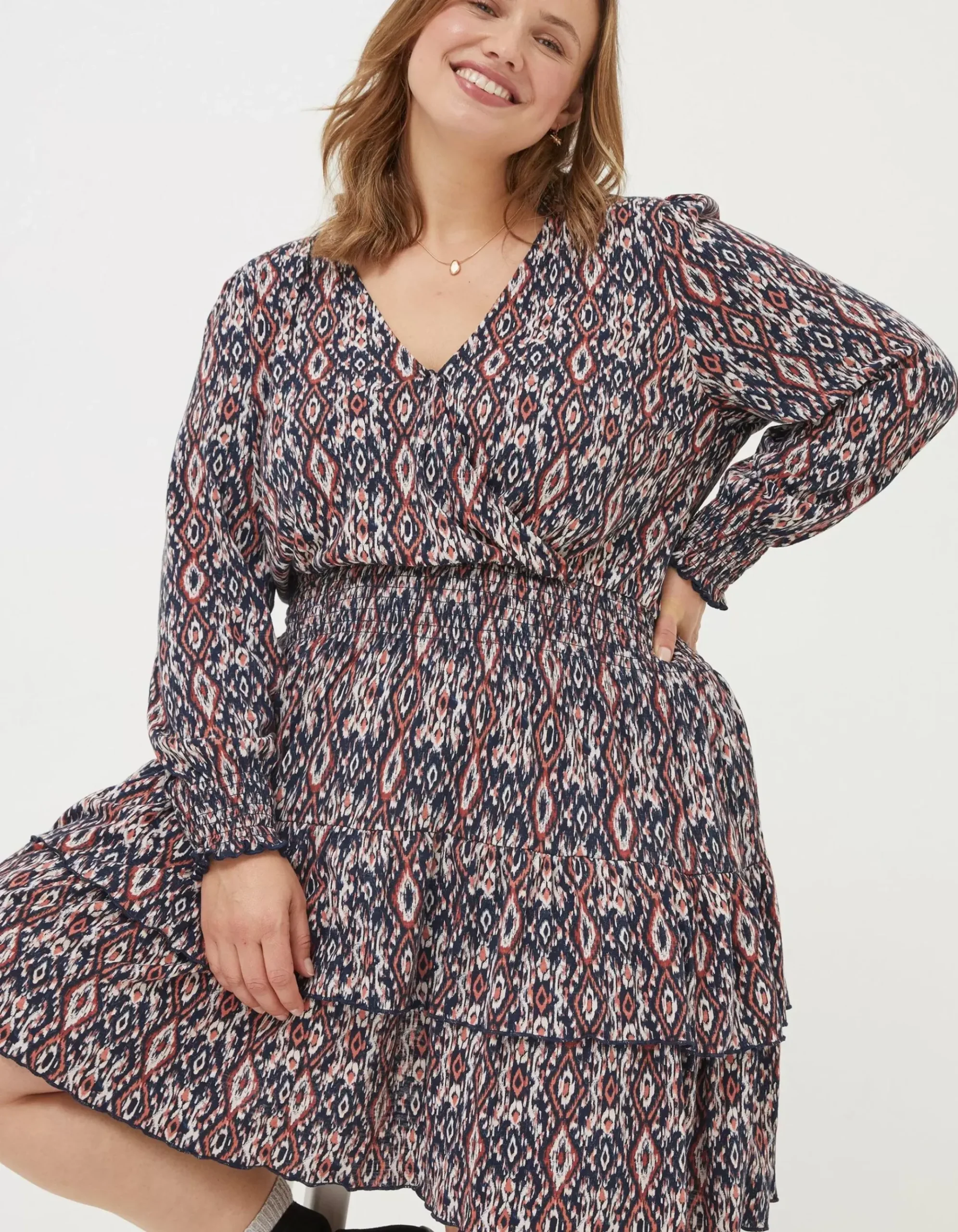 Amba Ikat Geo Dress