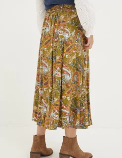Amelie Prairie Paisley Midi Skirt