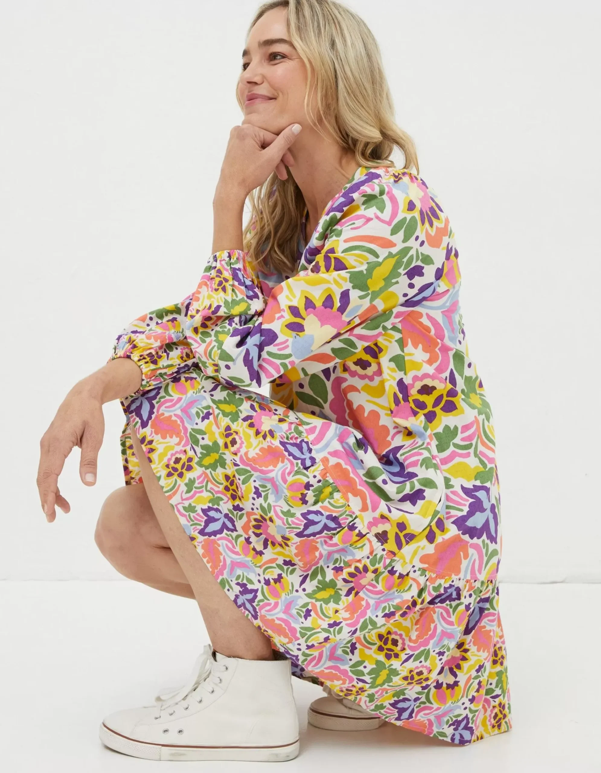 Amy Art Floral Tunic Dress