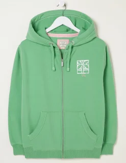 Amy Graphic Zip Through Hoodie