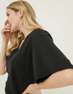 Angela V Neck Knitted Top