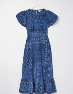 Angie Patchwork Midi Dress