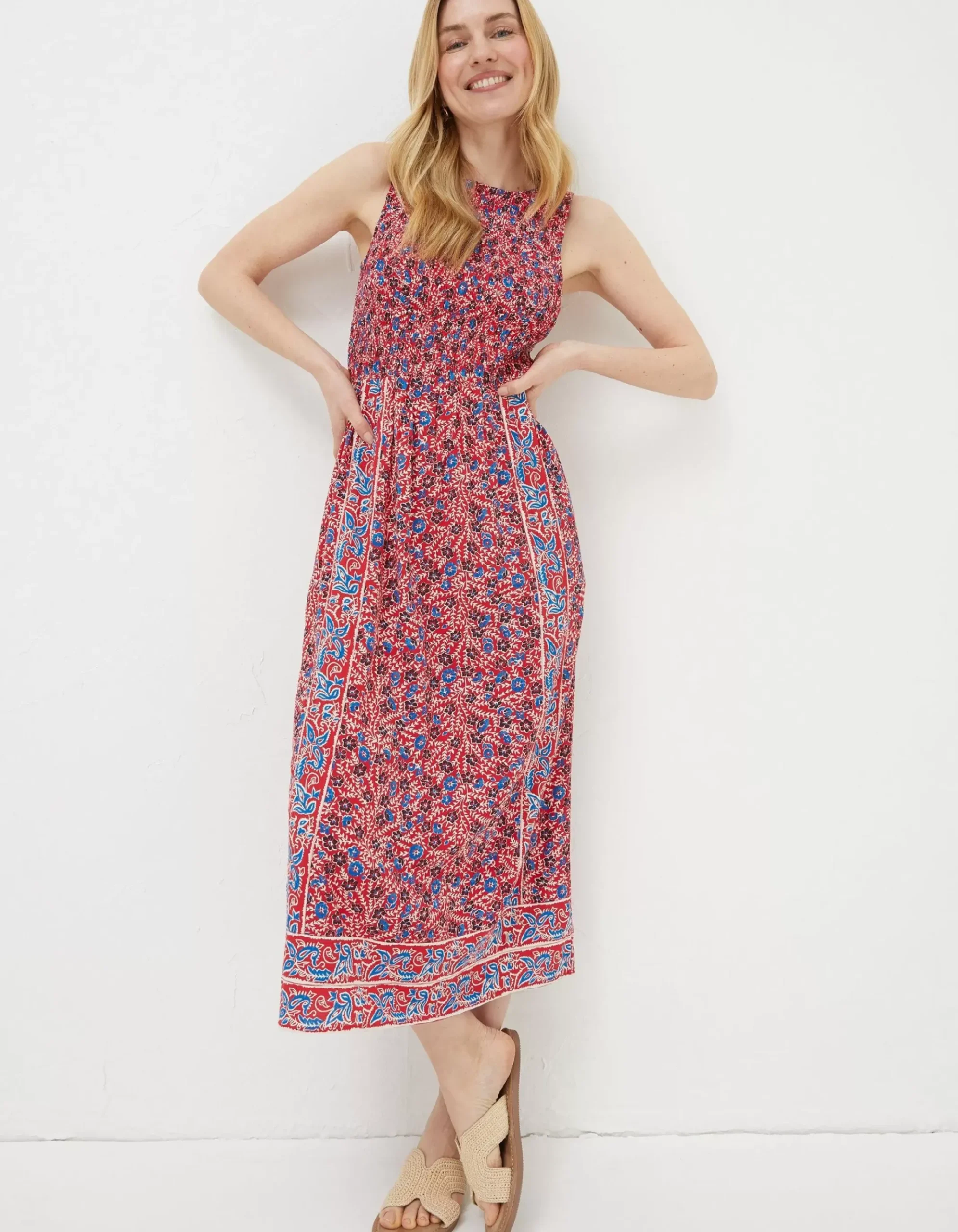 Anna Meadow Midi Dress