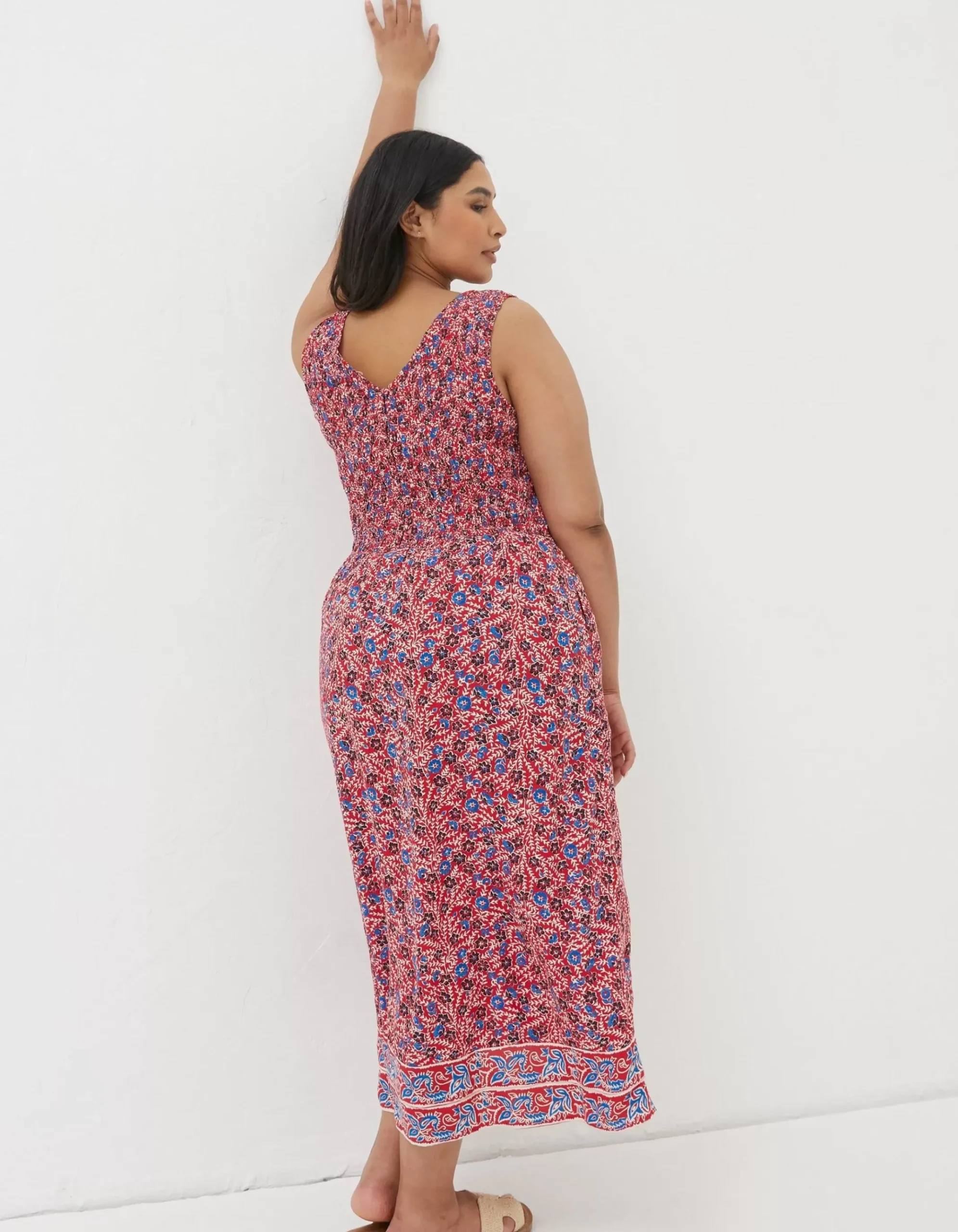 Anna Meadow Midi Dress