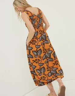 Anna Vine Floral Midi Dress