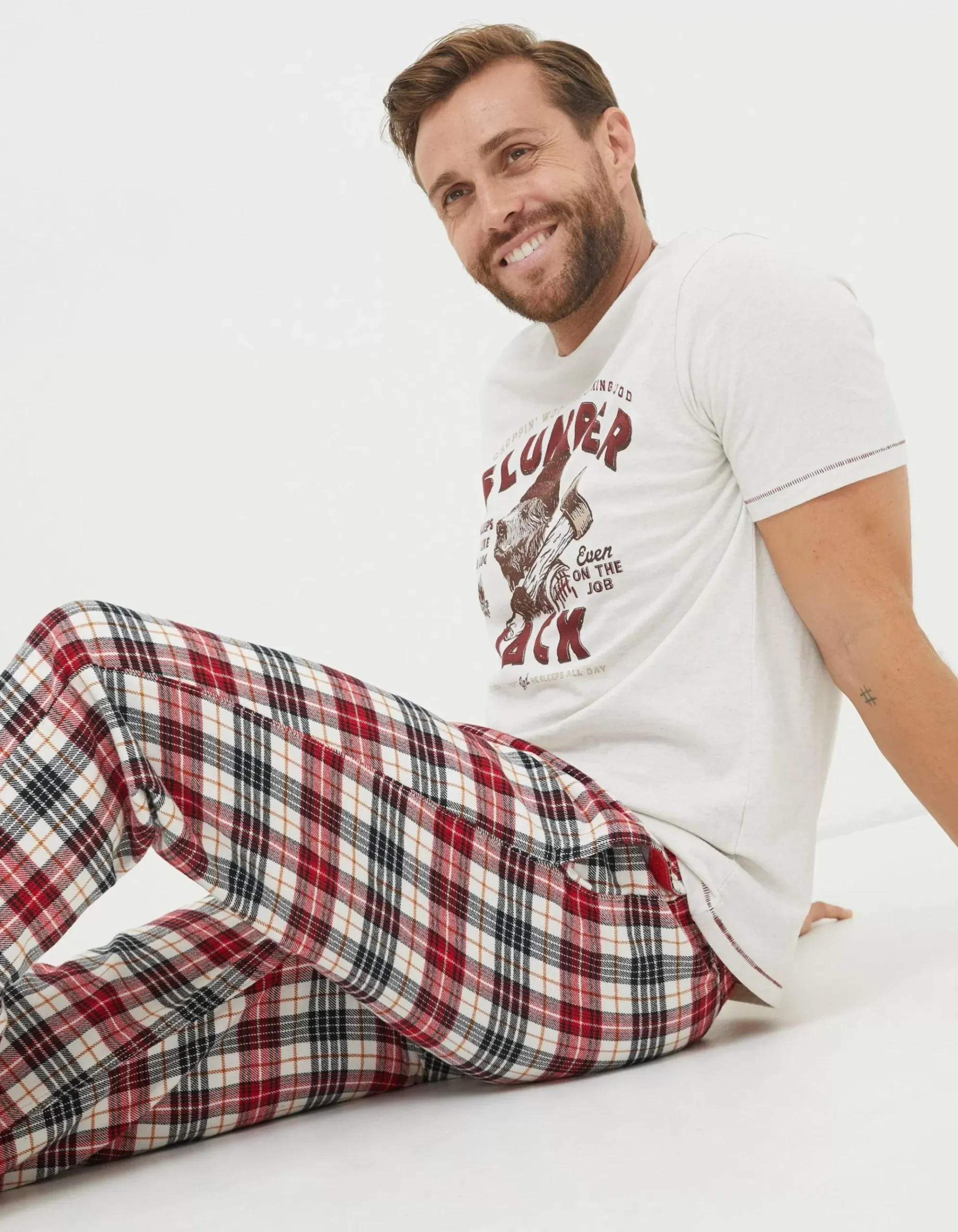 Argyll Checked Pyjama Bottoms