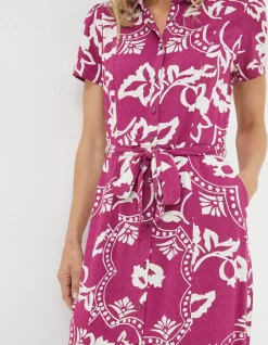 Aster Wallpaper Floral Midi Dress