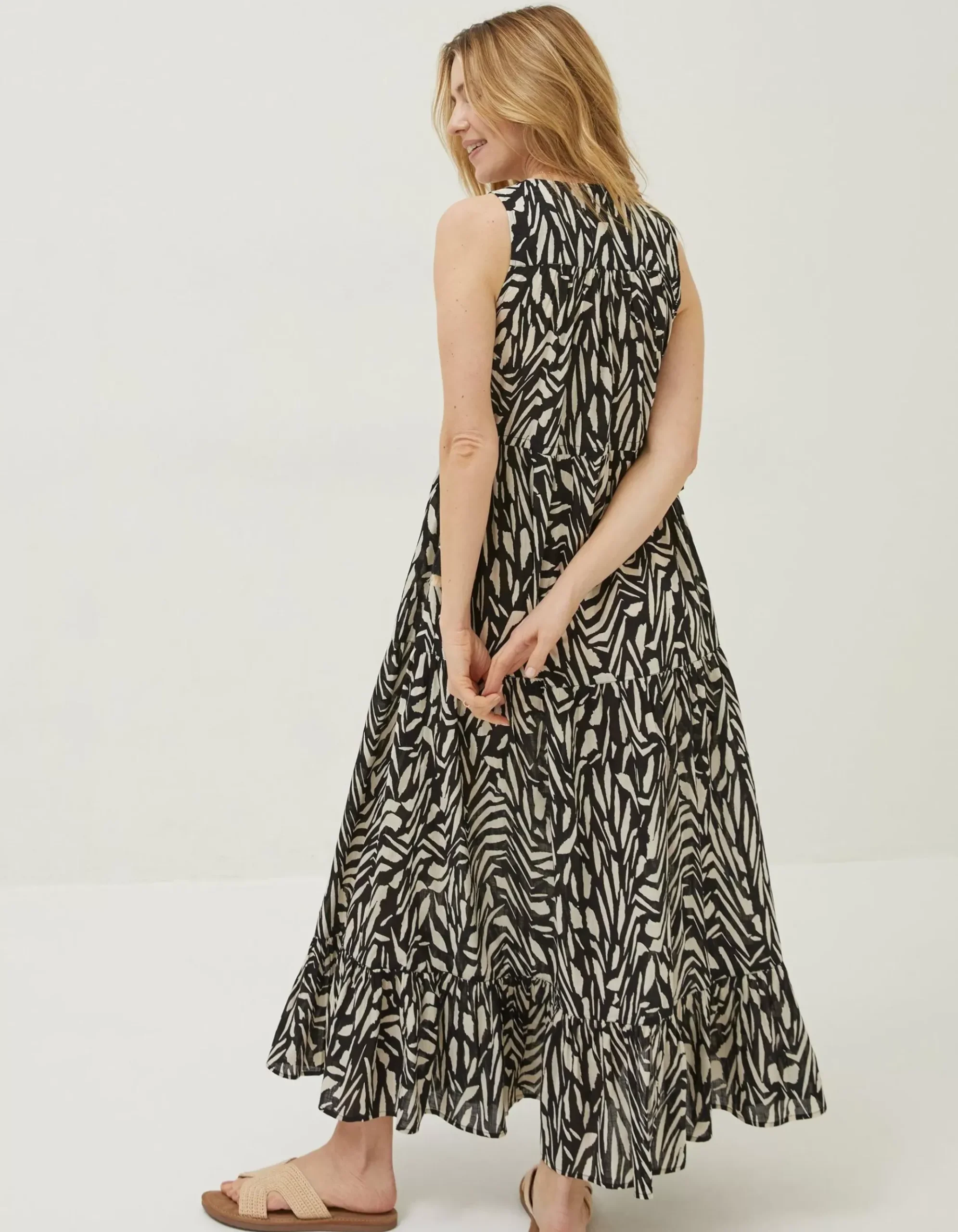 Avery Paint Stroke Midi Dress