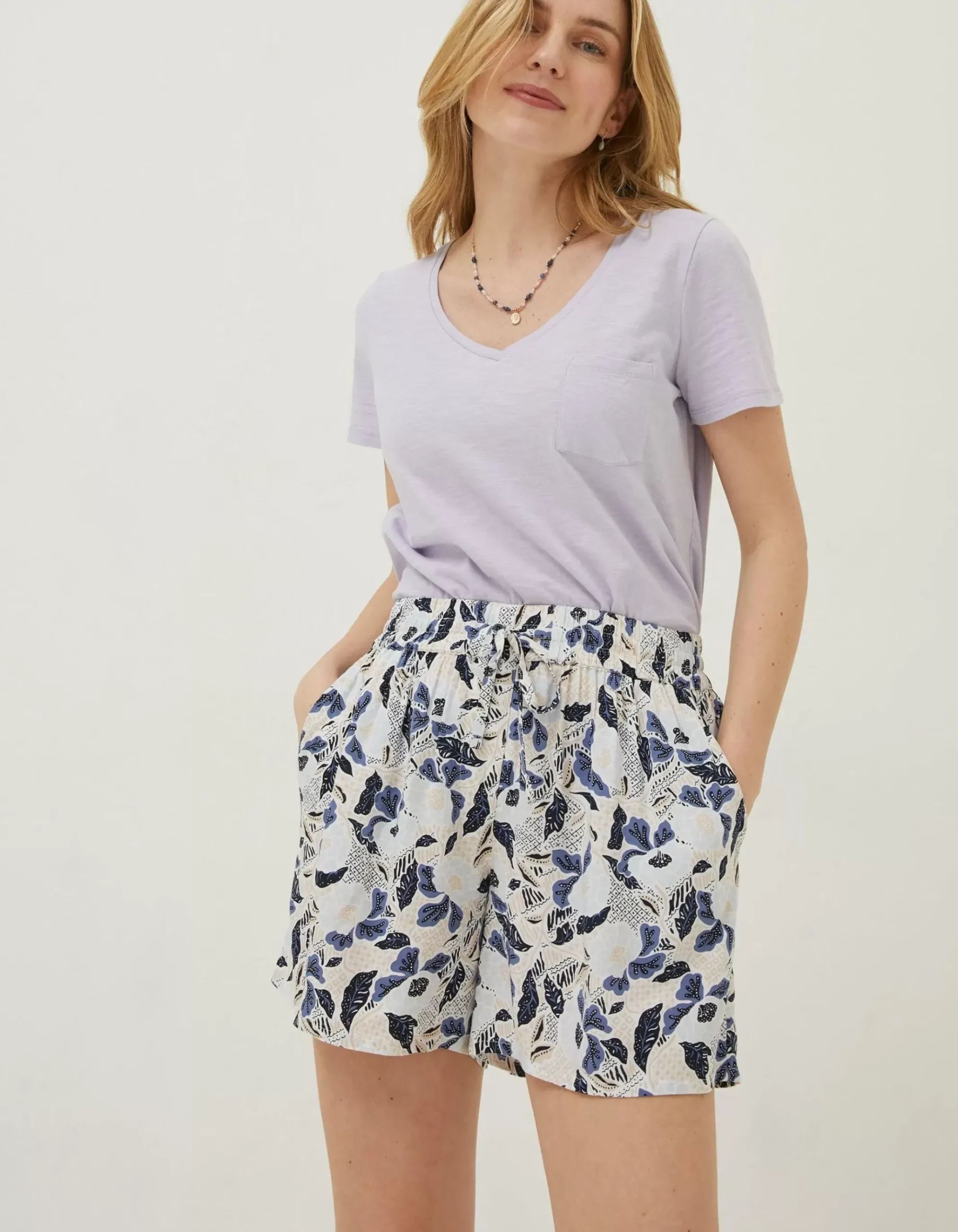 Batik Flower Flippy Shorts