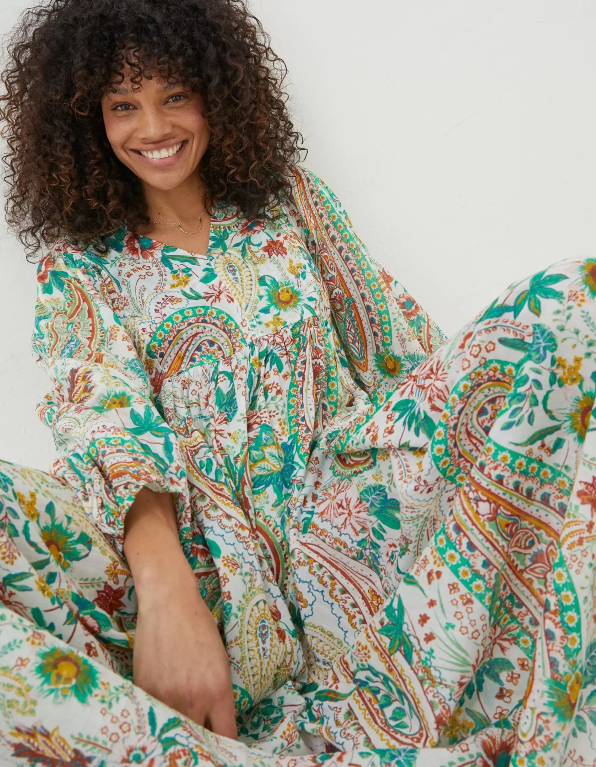 Beachwear Jocelyn Paisley Midi Dress