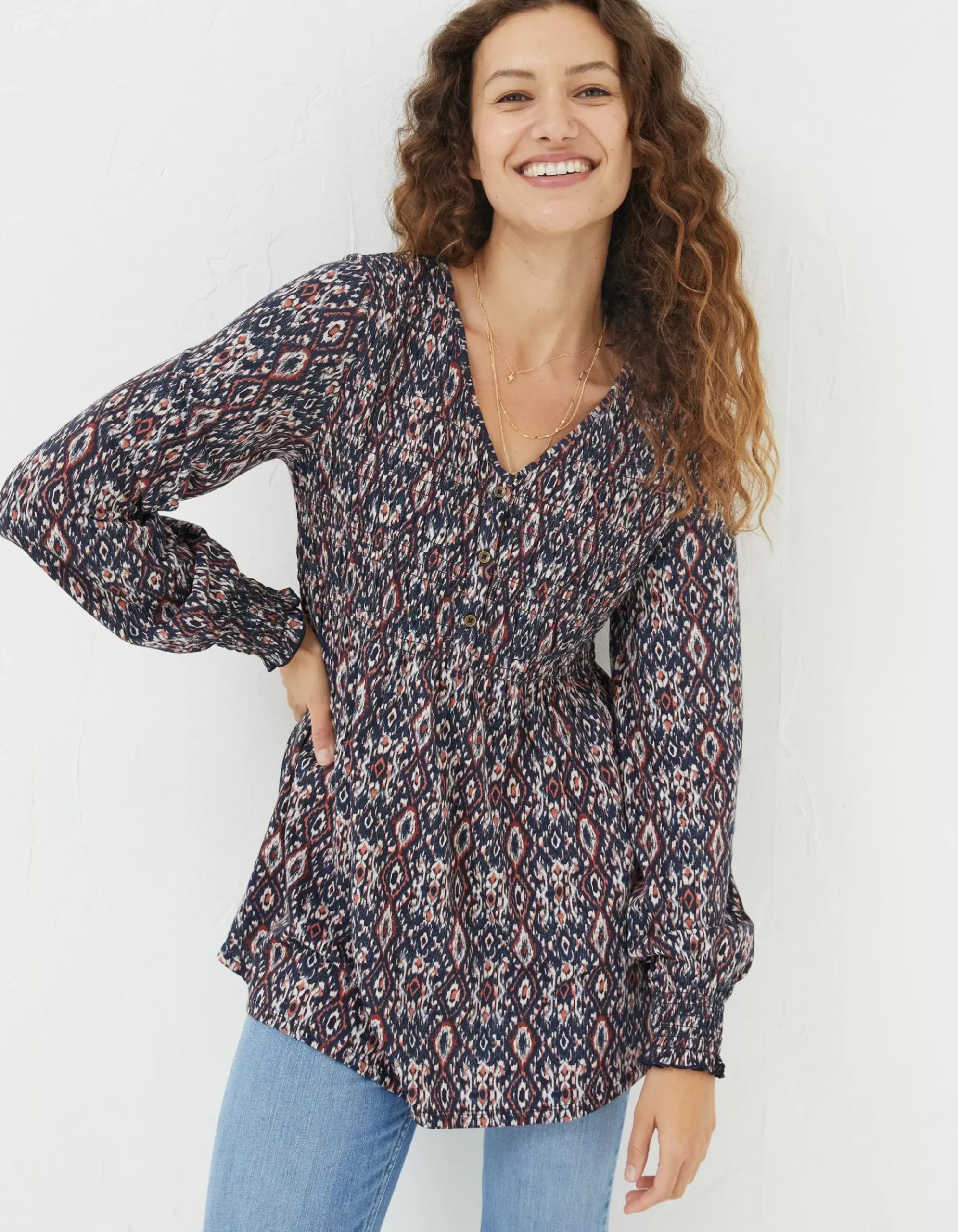 Beth Ikat Geo Tunic