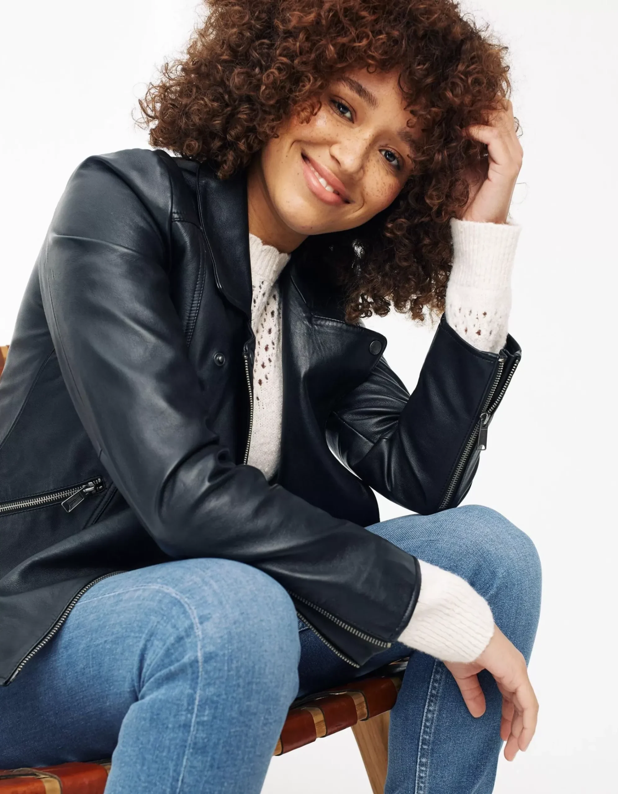 Bethany Biker Leather Jacket