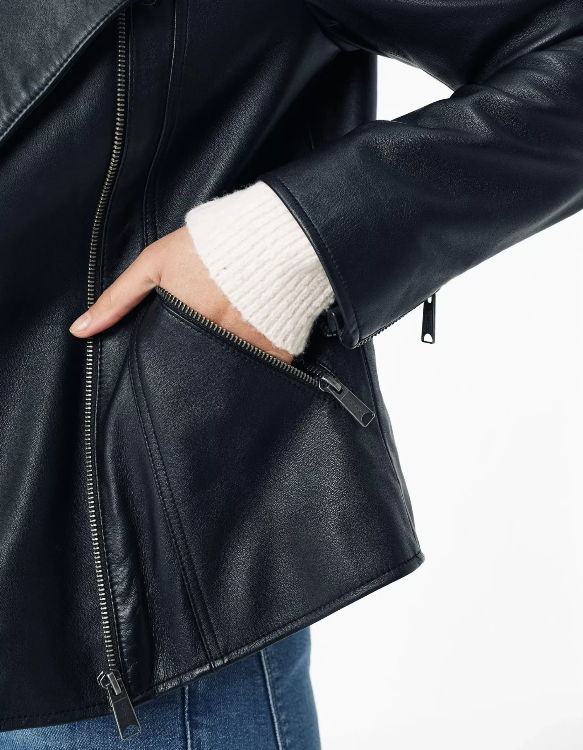 Bethany Biker Leather Jacket