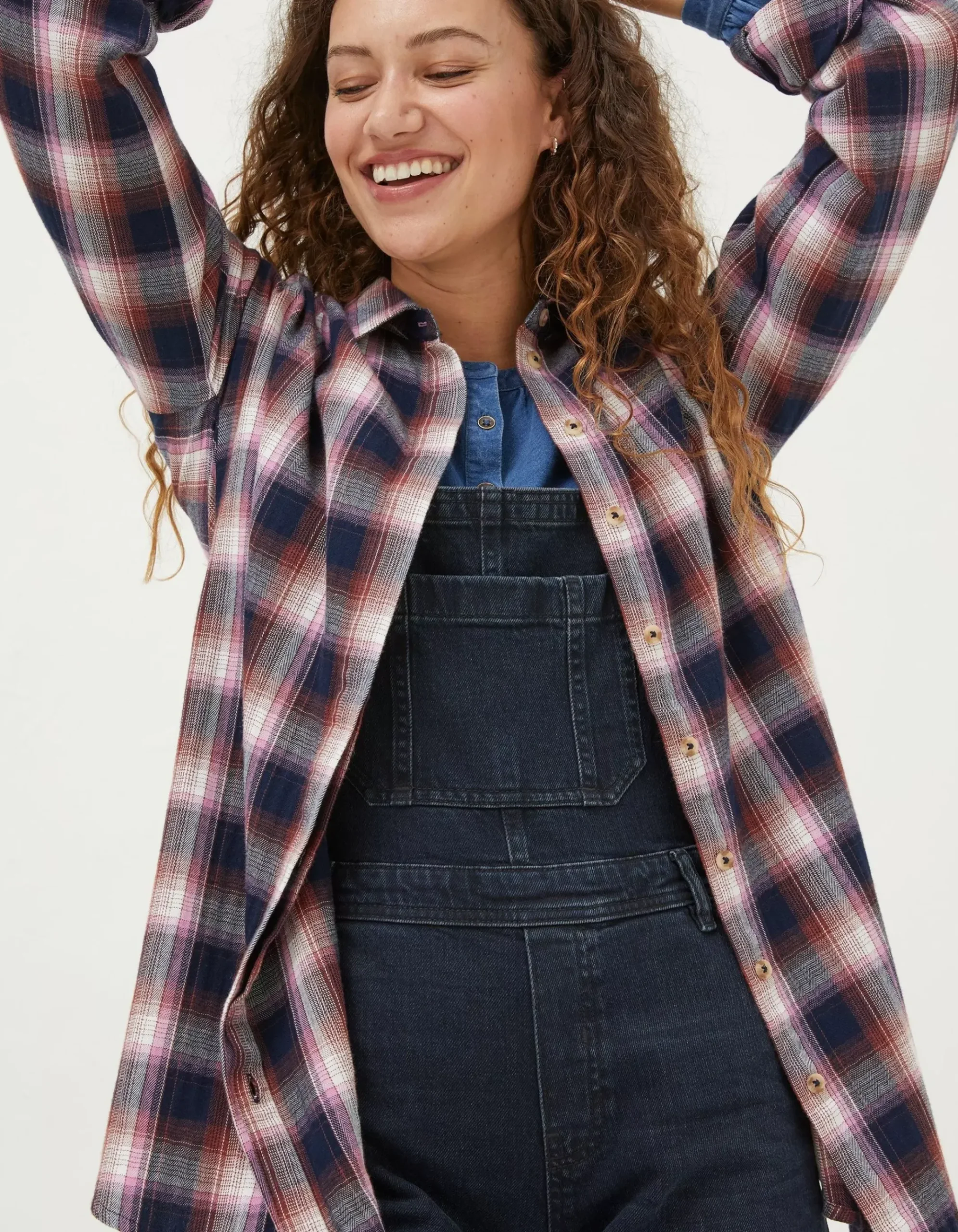 Billie Longline Check Shirt