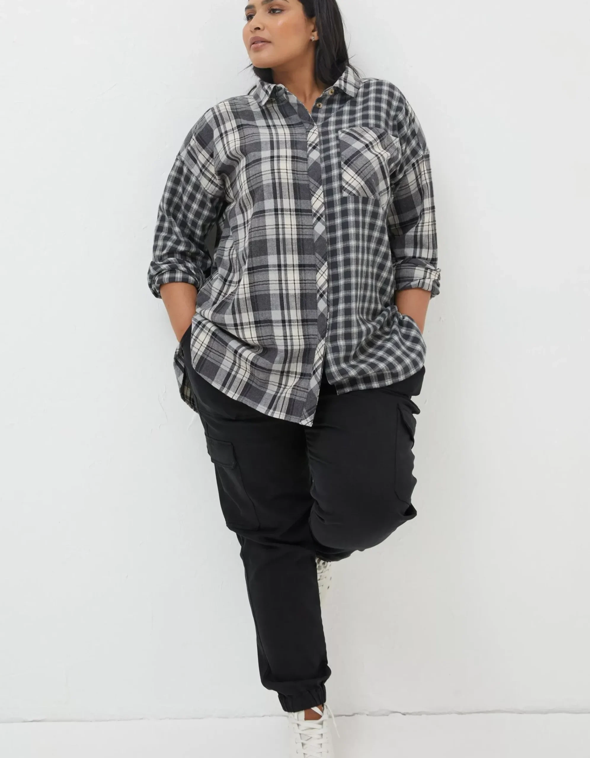 Billie Longline Check Shirt