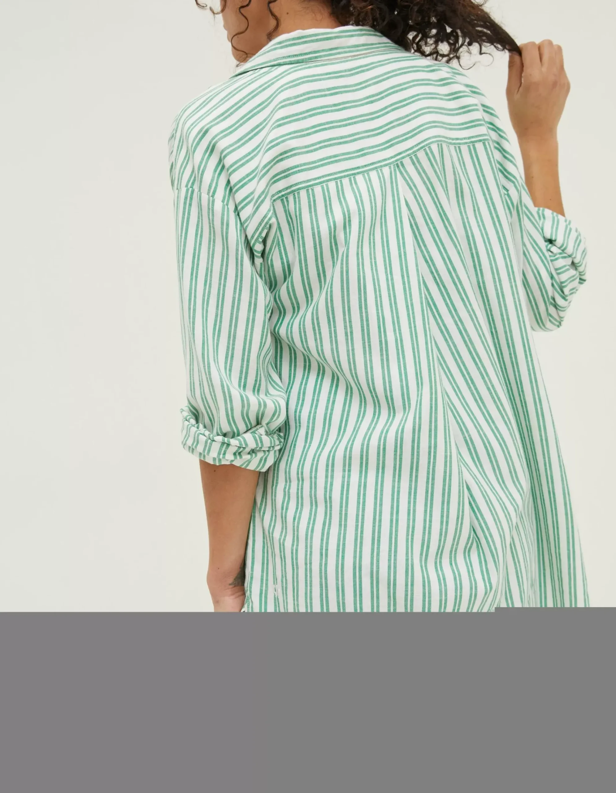 Billie Stripe Longline Shirt