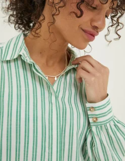 Billie Stripe Longline Shirt