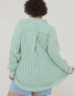 Billie Stripe Longline Shirt