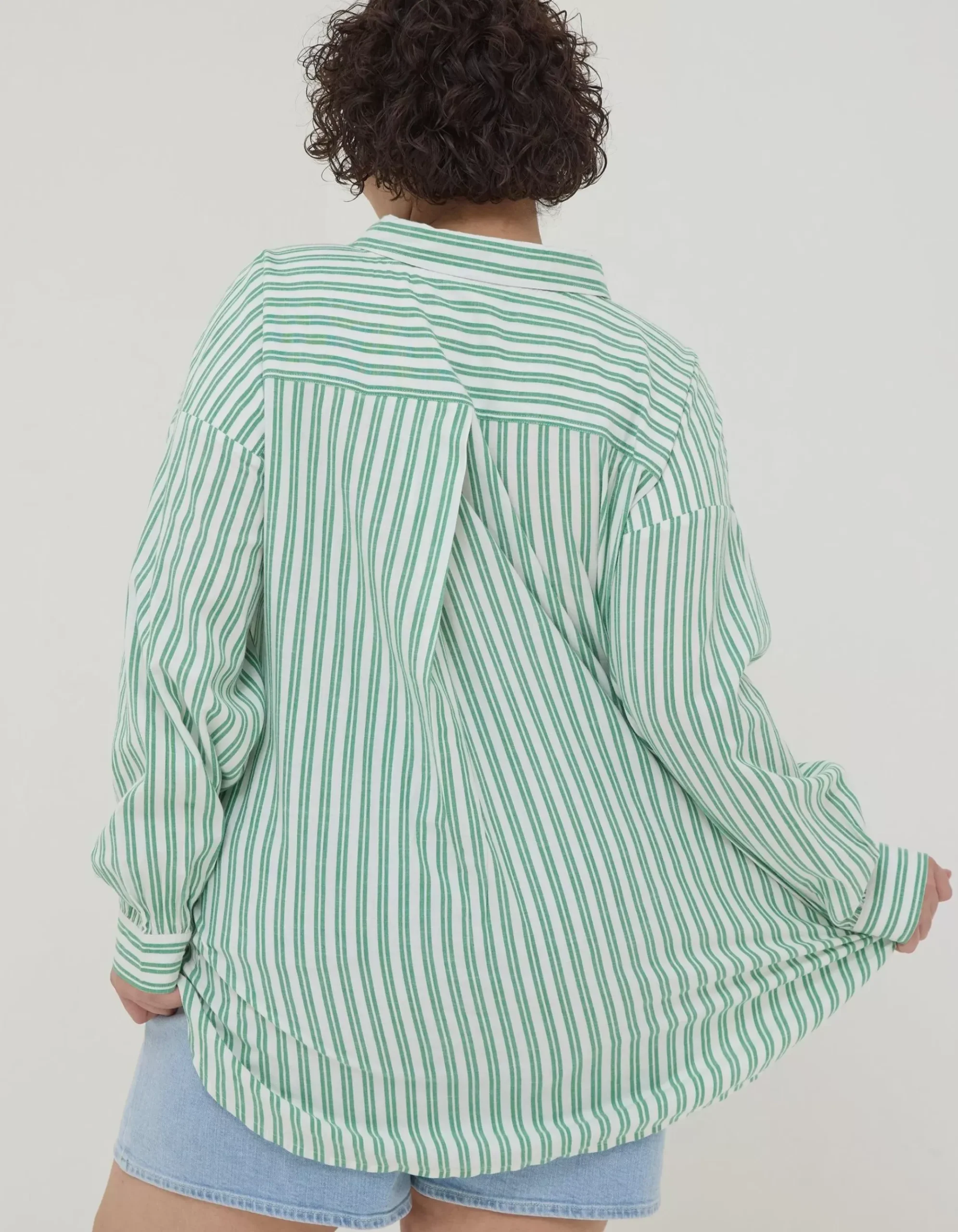 Billie Stripe Longline Shirt