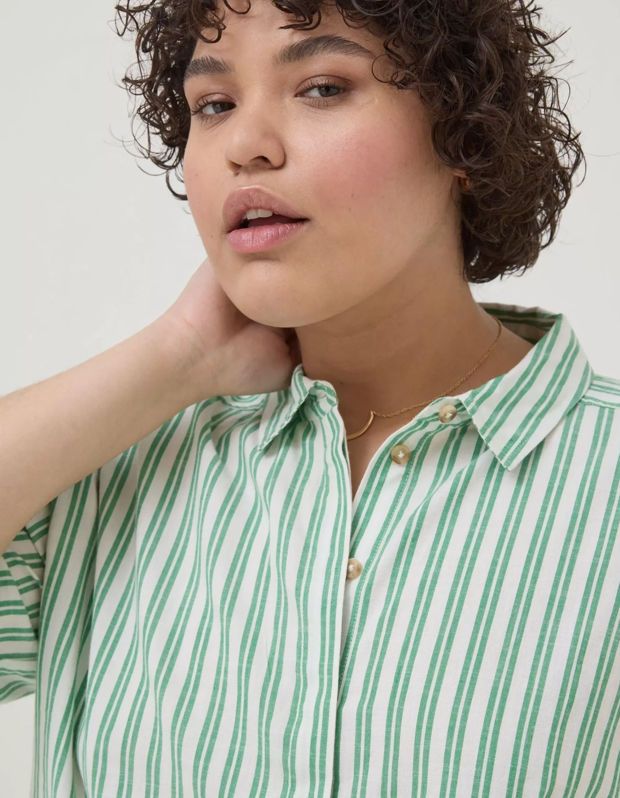 Billie Stripe Longline Shirt